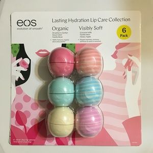 *NEW* EOS 6 Pack Organic Visibly Soft Lip Balm
